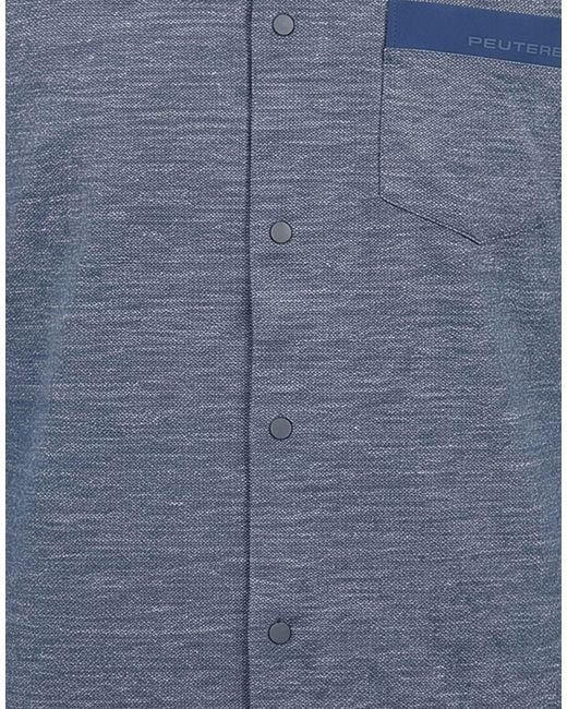 Peuterey Blue Midnight Shirt Polyamide, Polyester, Elastane for men