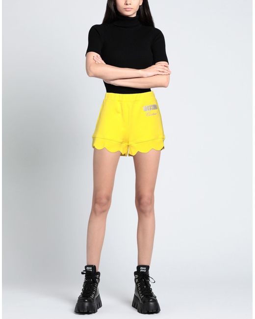 Moschino Yellow Shorts & Bermuda Shorts