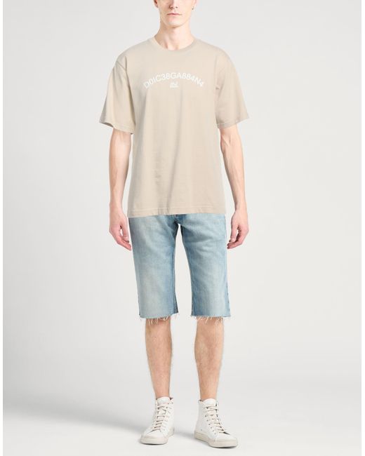 Dolce & Gabbana Natural T-Shirt Cotton for men