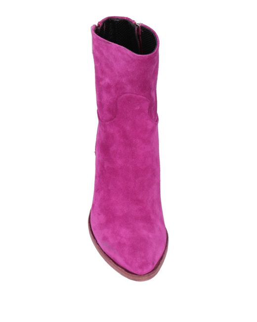 Rocco P Purple Ankle Boots