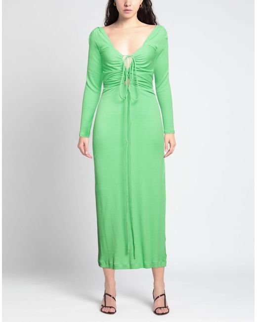 Vestito Midi di Lama Jouni in Green