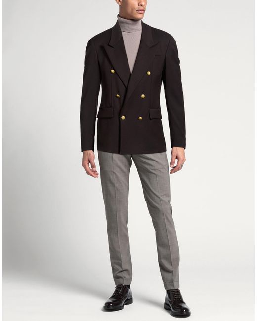 MARSĒM Black Blazer Polyester, Viscose, Elastane for men