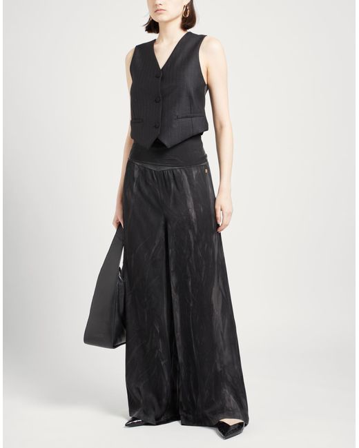Manila Grace Black Pants Viscose