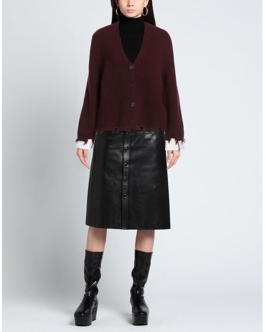 SOLOTRE Purple Cardigan Wool