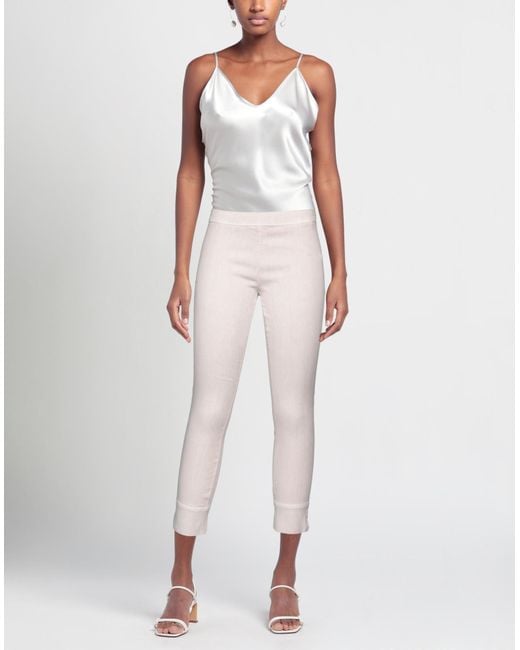 120% Lino White Pants