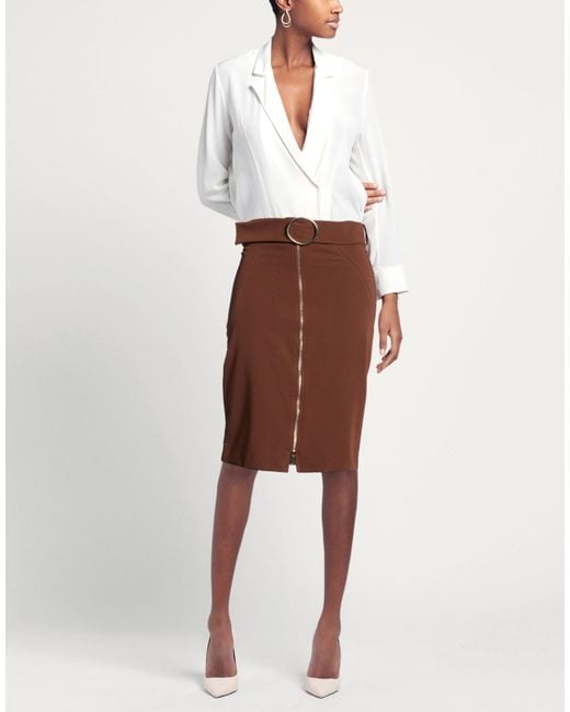 Nora Barth Brown Midi Skirt