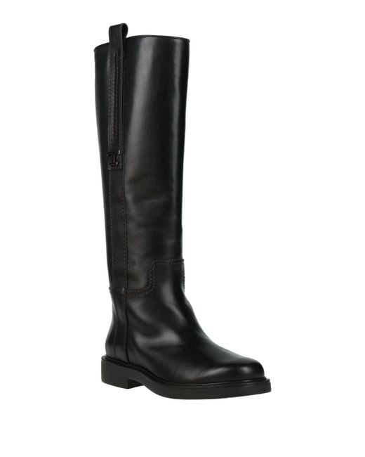 Tod's Black Boot Leather