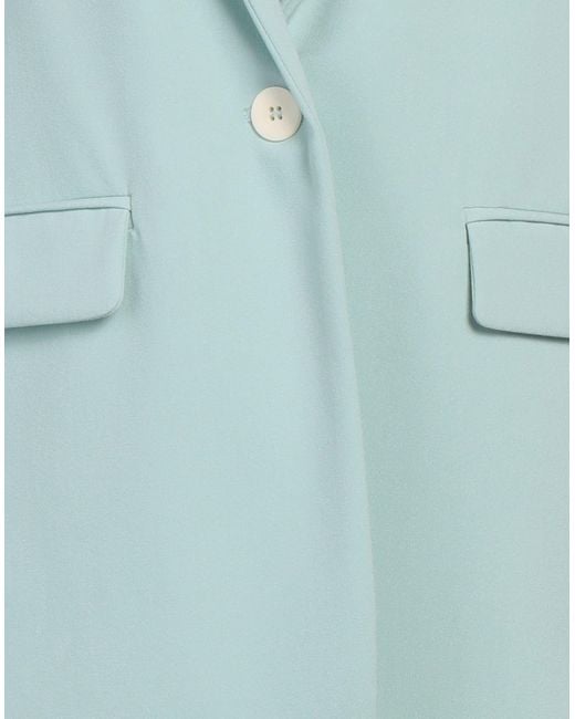 Ottod'Ame Blue Blazer Polyester, Viscose, Elastane