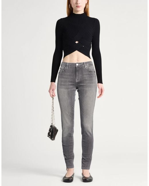 ARMANI EXCHANGE Gray Jeans Cotton, Polyester, Elastane