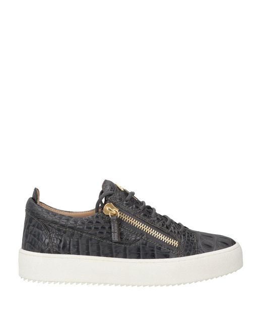 Giuseppe Zanotti Black Sneakers Leather for men