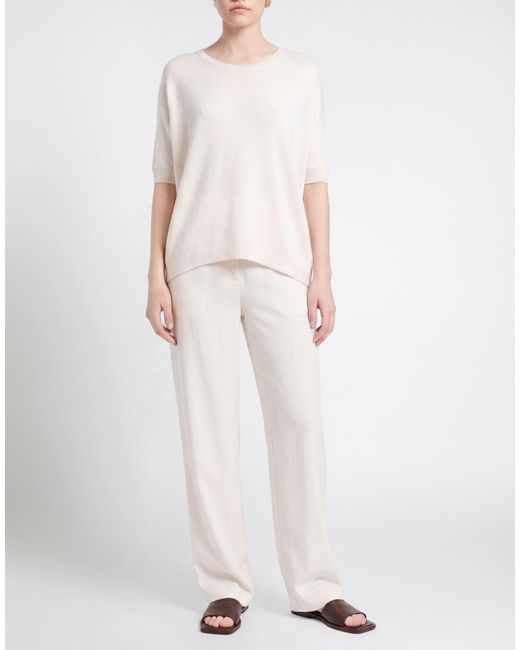 Fedeli White Sweater Cashmere