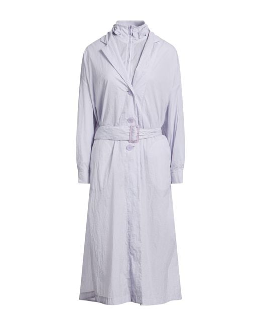 Emporio Armani Purple Overcoat & Trench Coat