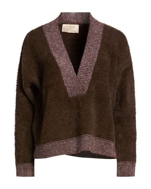 Pullover Kaos de color Brown