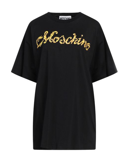 Moschino Black Couture T-Shirt Organic Cotton