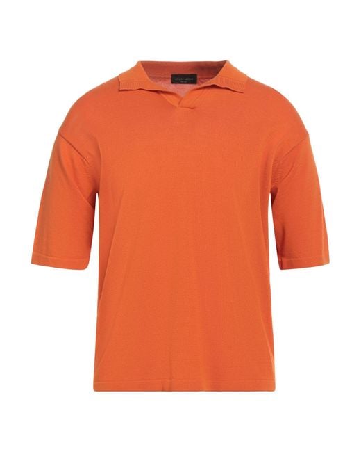 Pullover di Roberto Collina in Orange da Uomo