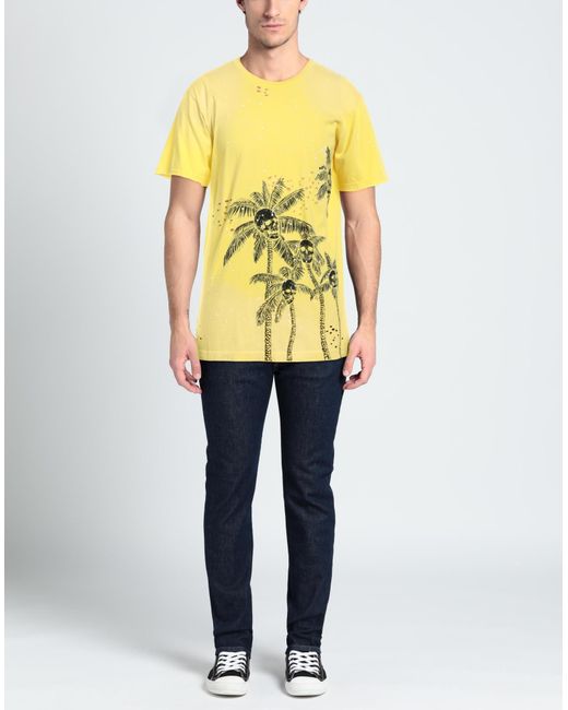 DOMREBEL Yellow T-shirt for men