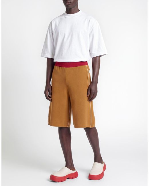 Sunnei Orange Mustard Shorts & Bermuda Shorts Cotton for men