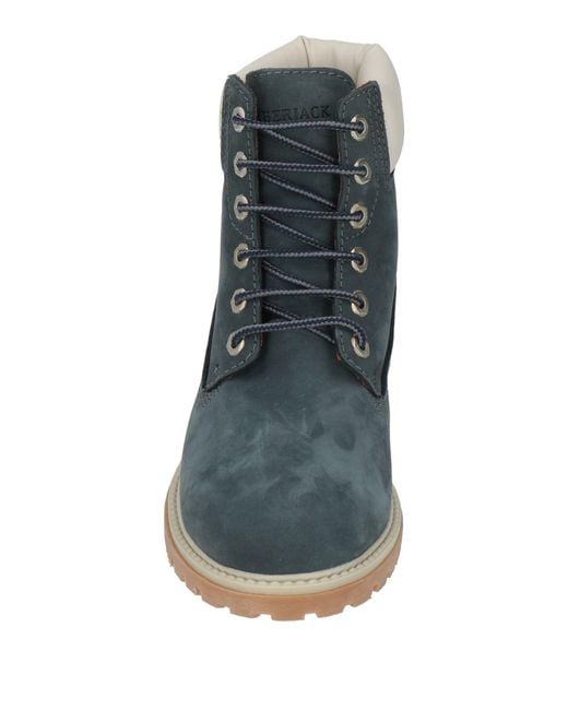 Lumberjack Blue Ankle Boots