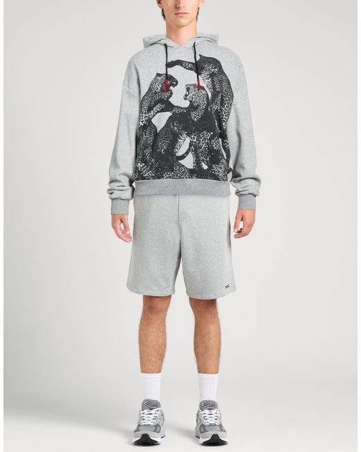 Just Cavalli Gray Sweatshirt Cotton for men