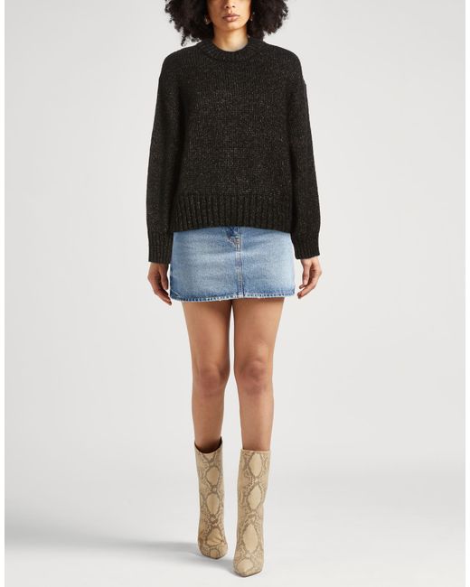 8pm Black Sweater Alpaca Wool, Wool, Metallic Fiber, Polyamide