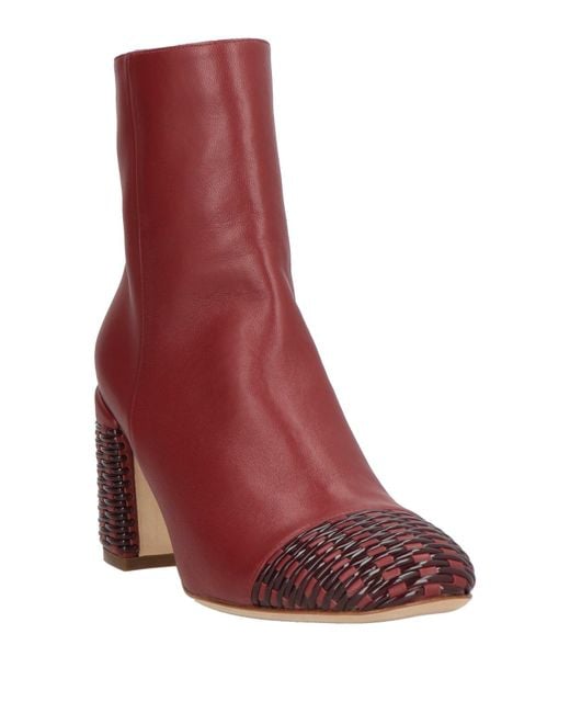 Rodo Red Ankle Boots