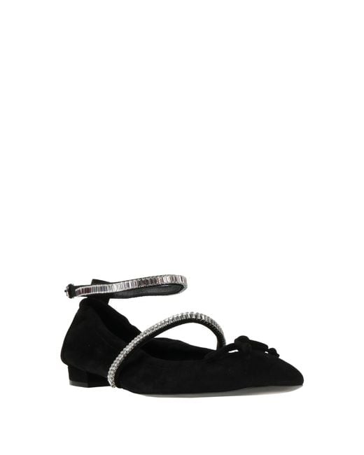 Stuart Weitzman Black Ballet Flats Leather