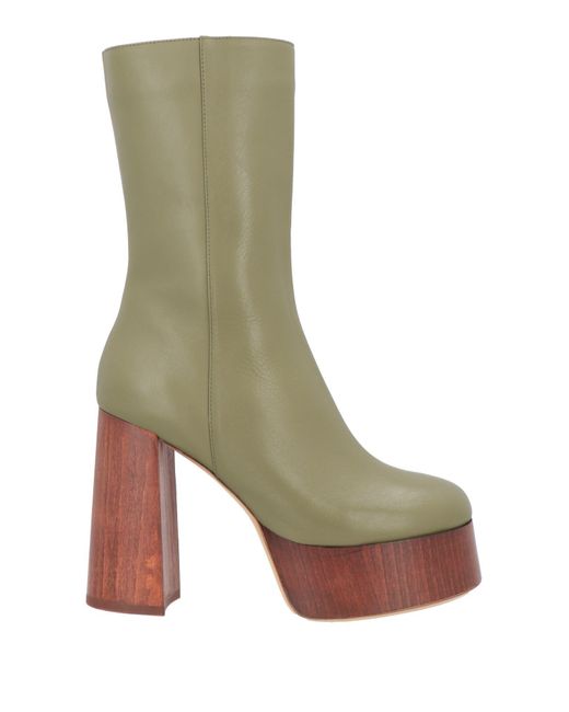 Gia Borghini Green Ankle Boots