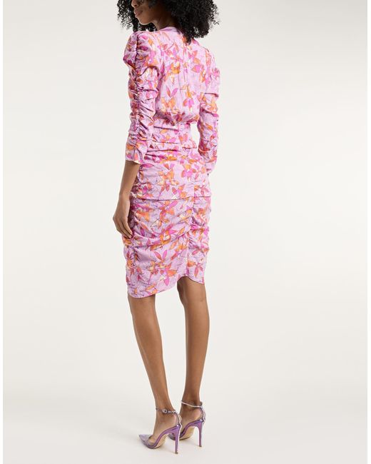 Isabel Marant Pink Mini Dress Viscose, Silk, Elastane