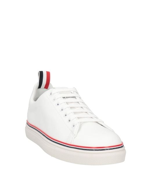 Thom Browne White Sneakers Calfskin for men