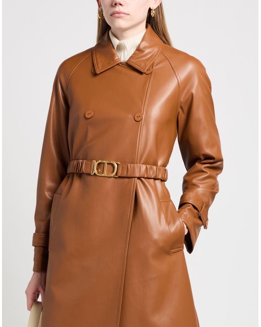 Manteau long et trench Twin Set en coloris Brown