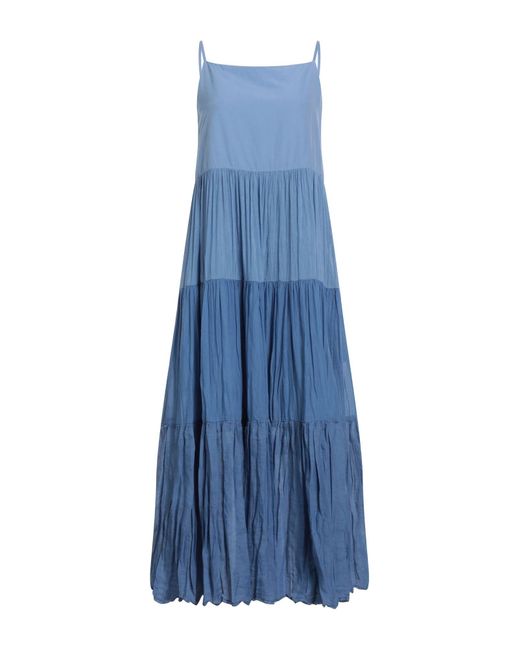 European Culture Blue Maxi Dress