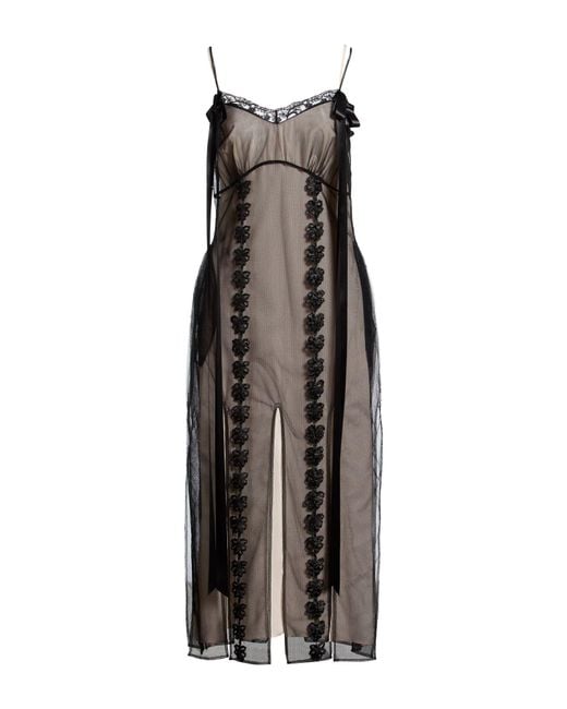 Robe Midi Simone Rocha en coloris Black