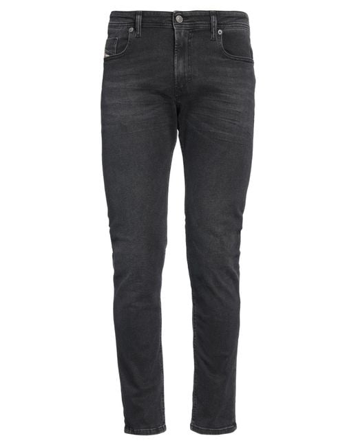 DIESEL Gray Jeans Cotton, Elastomultiester, Elastane for men