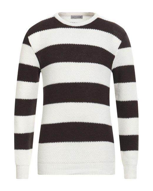 Daniele Alessandrini Black Ivory Sweater Cotton, Acrylic for men