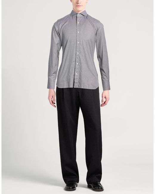 Tom Ford Gray Shirt Cotton, Lyocell for men