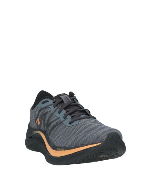 New Balance Blue Charcoal Sneakers Textile Fibers