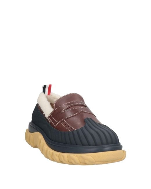 Thom Browne Blue Loafers Calfskin for men