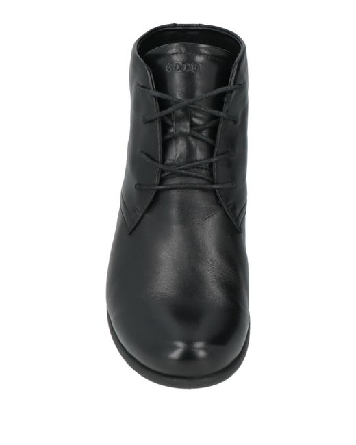 Ecco Black Ankle Boots Leather