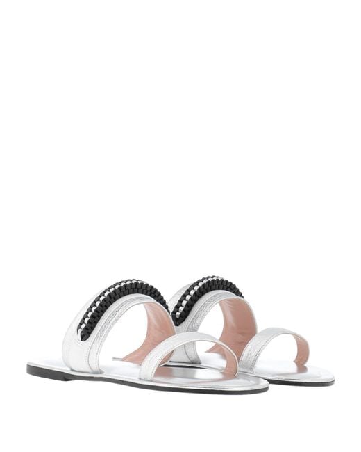 Pollini White Sandals Calfskin