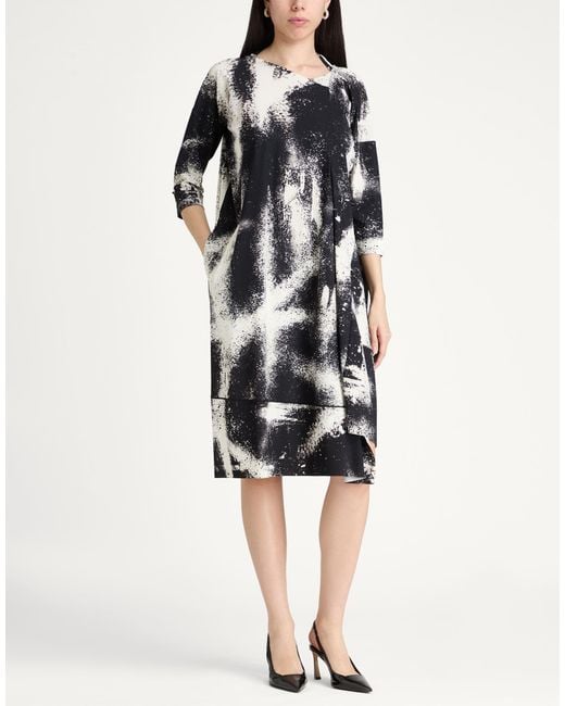 High Black Midi Dress