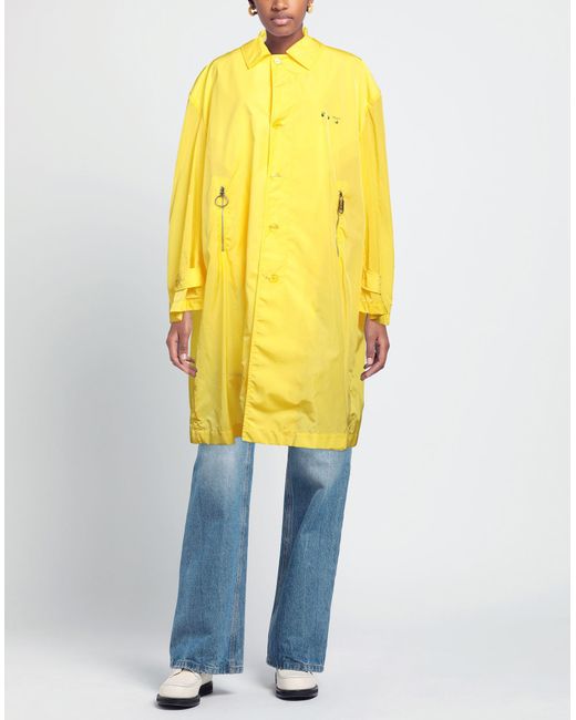 Off-White c/o Virgil Abloh Yellow Overcoat