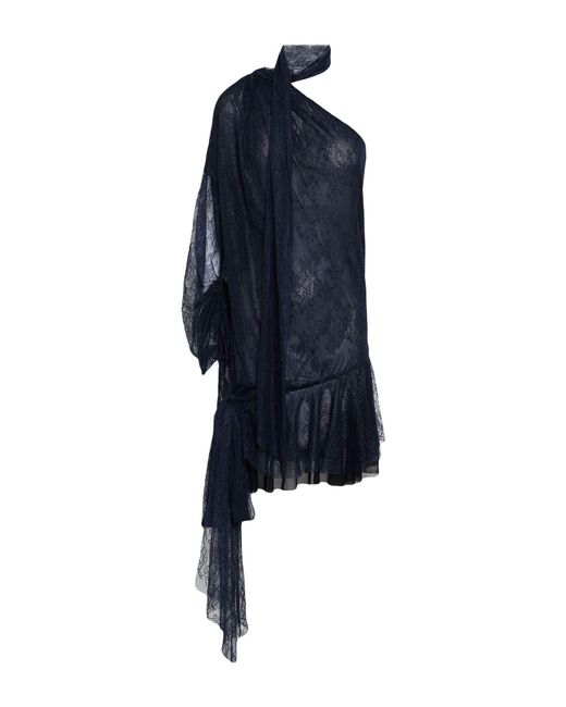 Celeste Blue Midnight Mini Dress Polyamide