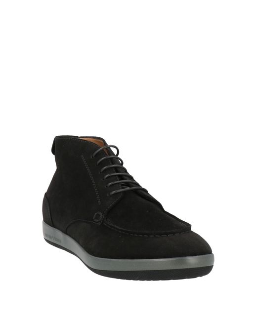 Emporio Armani Black Ankle Boots Leather for men