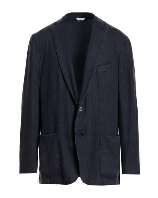Boglioli Blue Blazer Cashmere for men