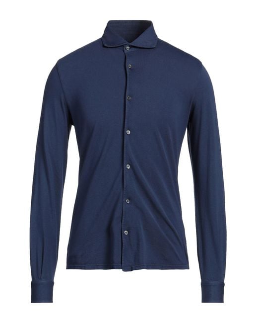 Camisa Fedeli de hombre de color Blue