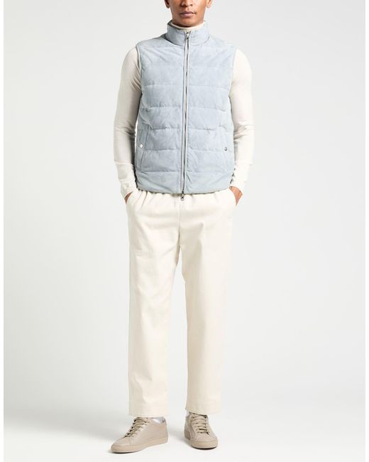 Eleventy Blue Vest Lambskin for men