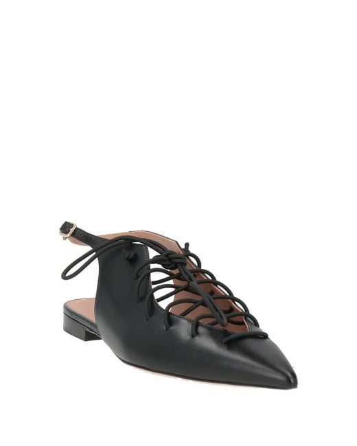 Malone Souliers Black Ballet Flats