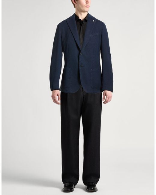 L.b.m. 1911 Blue Midnight Blazer Cotton for men
