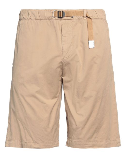 White Sand Natural Shorts & Bermuda Shorts Cotton, Elastane for men