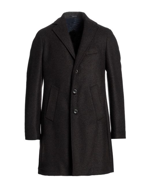 Angelo Nardelli Black Coat for men